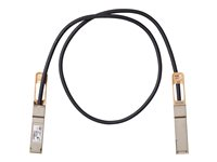 Cisco Copper Cable - 100GBase-CR4 direktkopplingskabel - QSFP till QSFP - 1 m - dubbelaxlad - passiv - återanvänd - för Mellanox ConnectX-5 Ex EN; Nexus 93108TC-EX, 93180YC-FX, 9336C-FX2 QSFP-100G-CU1M-RF