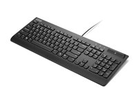 Lenovo Smartcard Wired Keyboard II - Tangentbord - full size, 3-zone layout - USB - QWERTY - brittisk - svart - brun låda - CRU 4Y41R64711