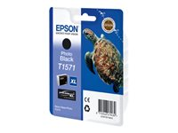 Epson T1571 - 25.9 ml - foto-svart - original - blister - bläckpatron - för Stylus Photo R3000 C13T15714010