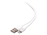 C2G 3ft Lightning to USB A - Power, Sync and Charging Cable - MFi - White - Lightning-kabel - USB hane till Lightning hane - 91.4 cm - vit C2G29905