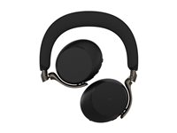 Jabra Evolve3 75 UC - Headset - på örat - Bluetooth - trådlös - aktiv brusradering - USB-C via Bluetooth-adapter - ljudisolerande - svart - med trådlös laddningsplatta - UC-certifierad 37599-989-889