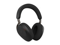 Jabra Evolve3 85 MS - Headset - fullstorlek - Bluetooth - trådlös, kabelansluten - aktiv brusradering - 3,5 mm kontakt, USB-A via Bluetooth-adapter - ljudisolerande - svart - Certifierad för Microsoft-teams 38599-999-999