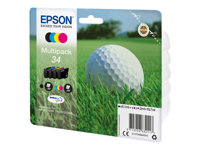 Epson 34 - 4-pack - svart, gul, cyan, magenta - original - blister - bläckpatron - för WorkForce Pro WF-3720, WF-3720DWF, WF-3725DWF C13T34664010