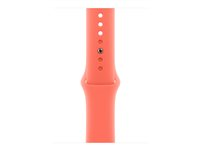 Apple - Band för smart klocka - 46mm - M/L (passar handleder på 160 - 210 mm) - orangeröd MDT64ZM/A