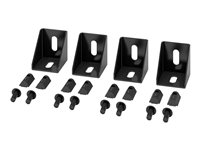 APC NetShelter - Rackmonteringsskena anslutning - svart (paket om 4) NSAC2606