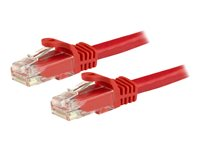 StarTech.com Cat6-patchkabel med hakfria RJ45-kontakter – 1 m, röd - Patch-kabel - RJ-45 (hane) till RJ-45 (hane) - 1 m - UTP - CAT 6 - hakfri - röd N6PATC1MRD