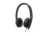 Lenovo Gen 2 - Headset - på örat - kabelansluten - USB-C - svart - Certifierad för Microsoft-teams 4XD1M45627