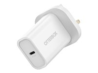 OtterBox - Strömadapter - 30 Watt - PD (USB-C) - vit - Europa 78-81415