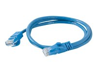 C2G Cat6 Booted Unshielded (UTP) Network Patch Cable - Patch-kabel - RJ-45 (hane) till RJ-45 (hane) - 1.5 m - UTP - CAT 6 - formpressad, hakfri, tvinnad - blå 83387