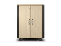 APC NetShelter - Rack (horisontell) - ljudisolerad - AC 230 V - lönn - 17U - 19" AR4017IA