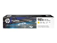 HP 981X - 116 ml - Lång livslängd - gul - original - PageWide - bläckpatron - för PageWide Enterprise Color MFP 586; PageWide Managed Color E55650 L0R11A