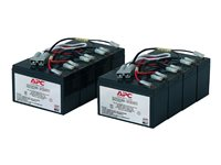 APC Replacement Battery Cartridge #12 - UPS-batteri - 2 x batteri - Bly-syra - svart - för P/N: DL5000RMT5U, SU3000R3IX160, SU5000R5TBX114, SU5000R5TBXFMR, SU5000R5XLT-TF3 RBC12