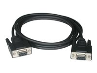 C2G - Nollmodemkabel - DB-9 (hona) till DB-9 (hona) - 5 m - svart 81420