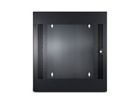 APC NetShelter WX - Rack - väggmontering - svart - 13U - 19" - för P/N: SUA1000RM2U, SUA1000RM2U-TU, SUA1000RMI2U AR100