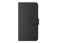 iFrogz Defence - Vikbart fodral för mobiltelefon - polyuretanläder, polykarbonat - svart - för Apple iPhone 17 302319271