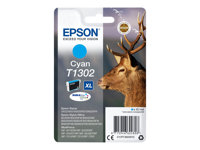 Epson T1302 - 10.1 ml - cyan - original - hängande förpackning - bläckpatron (alternativ för: Epson T1302) - för Stylus Office BX630, BX635, BX935; WorkForce WF-3010, 3520, 3530, 3540, 7015, 7515, 7525 C13T13024012