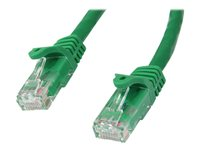 StarTech.com 50cm CAT6 Ethernet Cable, 10 Gigabit Snagless RJ45 650MHz 100W PoE Patch Cord, CAT 6 10GbE UTP Network Cable w/Strain Relief, Green, Wiring is UL Certified/TIA - Category 6 - 24AWG (N6PATC50CMGN) - Patch-kabel - RJ-45 (hane) till RJ-45 (hane) - 50 cm - UTP - CAT 6 - hakfri - grön N6PATC50CMGN