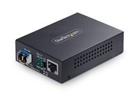 Startech - Fibermediekonverterare - 1GbE - över fiberoptik - 10Base-T, 1000Base-LX, 100Base-TX, 1000Base-T - LC Duplex enkelt läge / RJ-45 - upp till 40 km - 1310 nm - TAA-kompatibel MCM1110SMLC40