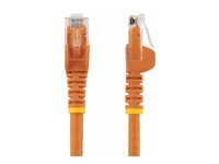 StarTech.com 5m CAT6 Ethernet Cable, 10 Gigabit Snagless RJ45 650MHz 100W PoE Patch Cord, CAT 6 10GbE UTP Network Cable w/Strain Relief, Orange, Wiring is UL Certified/TIA - Category 6 - 24AWG (N6PATC5MOR) - Patch-kabel - RJ-45 (hane) till RJ-45 (hane) - 5 m - UTP - CAT 6 - hakfri - orange N6PATC5MOR