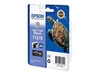 Epson T1579 - 25.9 ml - light light black - original - blister - bläckpatron - för Stylus Photo R3000 C13T15794010