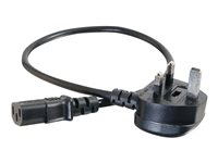 C2G Universal Power Cord - Strömkabel - BS 1363 (hane) till power IEC 60320 C13 - 3 m - formpressad - svart 88514