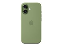 Apple - Baksidesskydd för mobiltelefon - MagSafe-kompatibilitet - silikon - light moss - för iPhone 17 MGEX4ZM/A