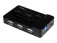 StarTech.com USB 3.0-/USB 2.0-kombohubb med 6 portar och 2A laddningsport – 2x USB 3.0 & 4x USB 2.0 - Hubb - 2 x SuperSpeed USB 3.0 + 4 x USB 2.0 - skrivbordsmodell - för P/N: MSDREADU3CA, SDMSDRWU3AC, USB312SAT3CB, USB315CB2M, USBLTM1MBK, USBLTM1MWH ST7320USBC