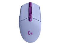 Logitech G G305 - Mus - optisk - 6 knappar - trådlös - 2.4 GHz - trådlös USB-mottagare - lila 910-006022