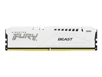 Kingston FURY Beast - DDR5 - modul - 16 GB - DIMM 288-pin - 6000 MHz / PC5-48000 - CL30 - 1.4 V - ej buffrad - on-die ECC - vit KF560C30BWE-16