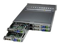 Supermicro BigTwin SuperServer 621BT-HNTR - kan monteras i rack ingen CPU - 0 GB - ingen HDD SYS-621BT-HNTR