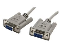 StarTech.com 3 m DB9 RS232 seriell nollmodemskabel F/F - Nollmodemkabel - DB-9 (hona) till DB-9 (hona) - 3 m - för P/N: NETRS232, NETRS2322P, NETRS232485W, PEX1S953LP, PEX2S1050, PEX2S953, PEX2S953LP SCNM9FF