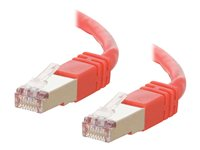 C2G Cat5e Booted Shielded (STP) Network Patch Cable - Patch-kabel - RJ-45 (hane) till RJ-45 (hane) - 7 m - STP - CAT 5e - formpressad - röd 83795