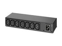 APC Basic Rack PDU AP6015A - Kraftdistributionsenhet (kan monteras i rack) - AC 100/120/200/208/230/240 V - ingång: IEC 60320 C14 - utgångskontakter: 8 (power IEC 60320 C13) - 1U - svart - för P/N: SCL500RM1U, SMX2KR2UX145, SMX3KR2UNCX145, SMX750CUS, SRYL15K20RMXLT, SRYL5K20XLT24 AP6015A