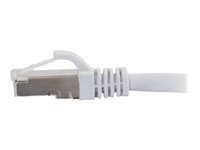 C2G Cat6a Booted Shielded (STP) Network Patch Cable - Patch-kabel - RJ-45 (hane) till RJ-45 (hane) - 1.5 m - STP - CAT 6a - formpressad, hakfri, tvinnad - vit 89936