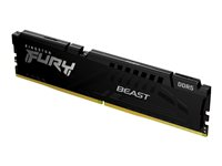 Kingston FURY Beast - DDR5 - modul - 16 GB - DIMM 288-pin - 5600 MHz / PC5-44800 - CL36 - 1.25 V - ej buffrad - on-die ECC - svart KF556C36BBE-16