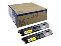 Brother TN900y - 2-pack - gul - original - tonerkassett - för Brother HL-L9200CDWT, HL-L9300CDWT, HL-L9300CDWTT, MFC-L9550CDW, MFC-L9550CDWT TN900YTWIN