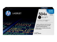 HP 504A - Svart - original - LaserJet - tonerkassett (CE250A) - för Color LaserJet CM3530 MFP, CM3530fs MFP, CP3525, CP3525dn, CP3525n, CP3525x CE250A