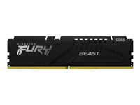 Kingston FURY Beast - DDR5 - modul - 16 GB - DIMM 288-pin - 6000 MHz / PC5-48000 - CL40 - 1.35 V - ej buffrad - on-die ECC - svart KF560C40BB-16