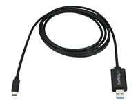 StarTech.com USB C to USB Data Transfer Cable for Mac and Windows, USB 3.0 - 2m (6ft) - USB-kabel - 24 pin USB-C (hane) till USB typ A (hane) - USB 3.0 - 2 m - svart USBC3LINK