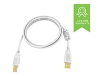 Vision Techconnect 2 - USB-kabel - USB typ B (hane) till USB (hane) - USB 2.0 - 3 m - vit TC2 3MUSB