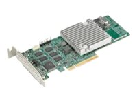 Supermicro - Kontrollerkort - SATA 6Gb/s / SAS 12Gb/s - RAID RAID 0, 1, 5, 6, 10, 50, 60 - SAS 12Gb/s AOC-S3908L-H8IR-16DD-O