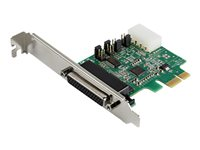StarTech.com 4-portars PCI Express RS232-seriellt adapterkort - PCIe RS232-seriellt värdstyrenhetskort - PCIe till seriellt DB9-kort - 16 950 UART - expansionskort - Windows/Linux - Seriell adapter - PCI Express x1 - RS-232 x 4 PEX4S953