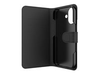 ZAGG Defence - Vikbart fodral för mobiltelefon - polyuretanläder, polykarbonat (PC) - svart - för Apple iPhone 17 Pro Max 302319274