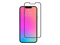 Screenor - Skärmskydd för mobiltelefon - helt fodral - glas - ramfärg svart - för Apple iPhone 13, 13 Pro, 14, 16e 16040