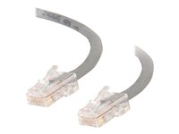 C2G Cat5e Non-Booted Unshielded (UTP) Network Crossover Patch Cable - Övergångskabel - RJ-45 (hane) till RJ-45 (hane) - 50 cm - UTP - CAT 5e - tvinnad, enhetsstart - grå 83280