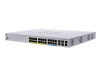 Cisco Business 350 Series CBS350-24NGP-4X - Switch - L3 - Administrerad - 16 x 10/100/1000 (PoE+) + 8 x 100/1000/2.5G/5G (PoE++) + 2 x combo 10 Gigabit SFP+/RJ-45 + 2 x 10 Gigabit SFP+ - rackmonterbar - PoE+ (375 W) - återanvänd CBS35024NGP4XEU-RF