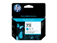 HP 711 - 3-pack - 29 ml - cyan - original - DesignJet - bläckpatron - för DesignJet T100, T120, T120 ePrinter, T125, T130, T520, T520 ePrinter, T525, T530 CZ134A