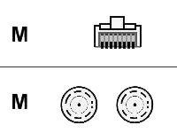 Cisco - Nätverkskabel - RJ-45 (hane) till BNC (hane) - STP CAB-E1-RJ45BNC=