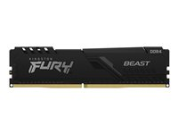 Kingston FURY Beast - DDR4 - sats - 128 GB: 4 x 32 GB - DIMM 288-pin - 2666 MT/s / PC4-21300 - CL16 - 1.2 V - ej buffrad - icke ECC - svart KF426C16BBK4/128