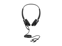 Jabra Engage 40 Stereo - Headset - på örat - kabelansluten - USB-C, USB-A - ljudisolerande - Optimerad för UC 4099-419-269